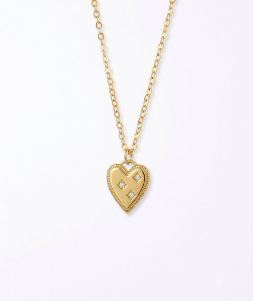 Collar corazón destello 💖