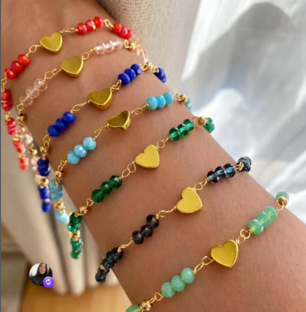 PULSERAS CORAZON HEMATITA