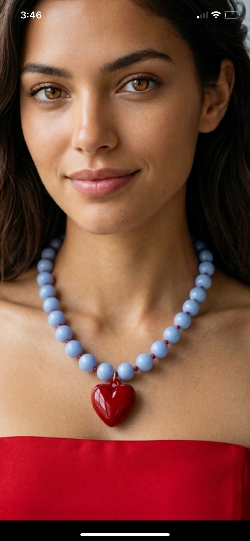 Collar chicle azul bby
