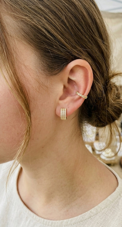 Argollas mini brillos