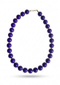 Collar chicle sencillo azul índigo