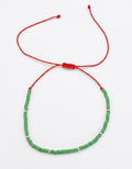 Pulsera miyuki verde joha delica Silver