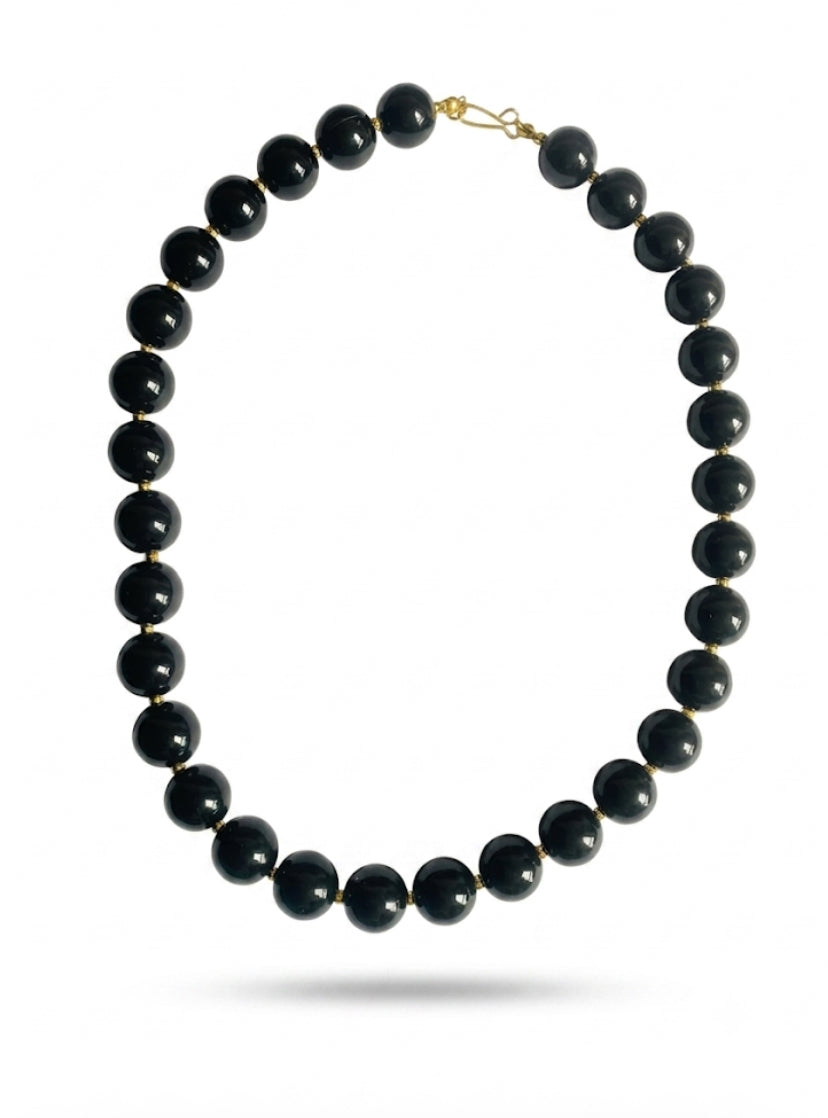 Collar chicle  sencillo negro