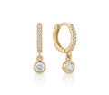Aros Huggies con solitario