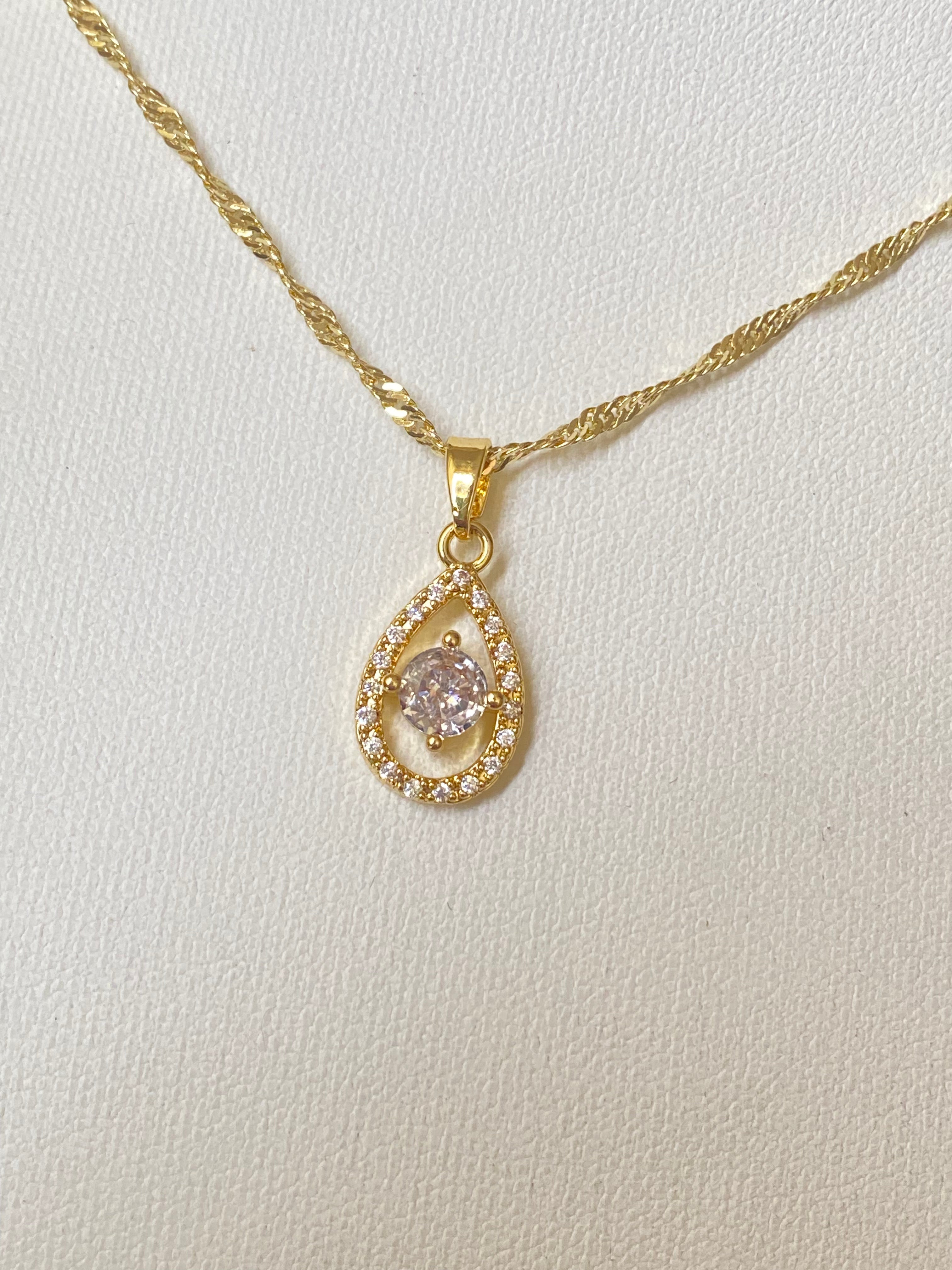 Collar punto  de luz gota 💧