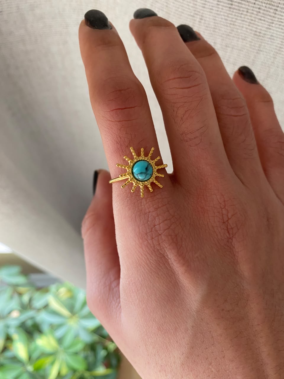 ANILLO SOL TURQUESA
