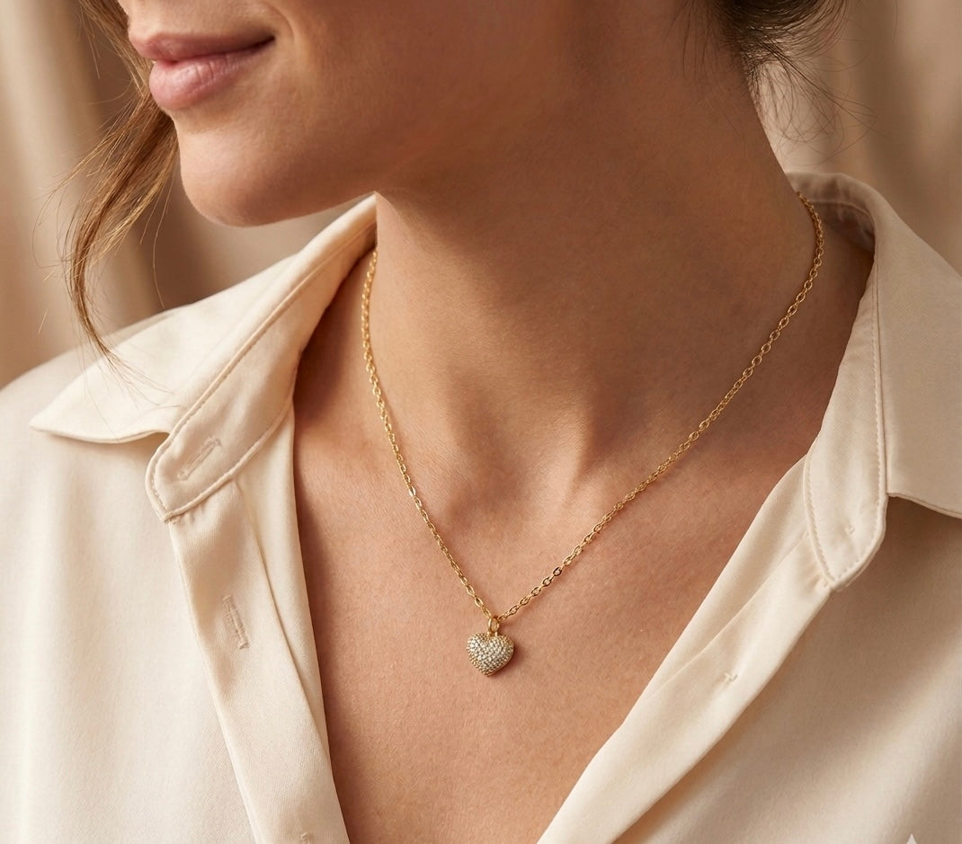COLLAR CORAZON MINI MICROCIRCONES