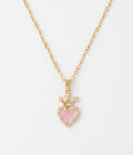 COLLAR CORAZON ROSA